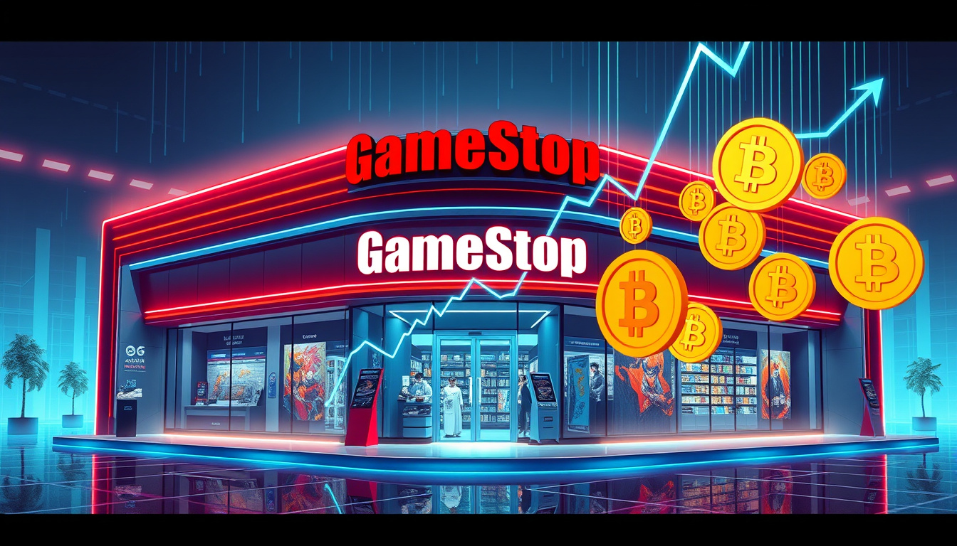 GameStop Takes a Bold Step into the Future: GME Stock Soars with New Bitcoin Investment Strategy