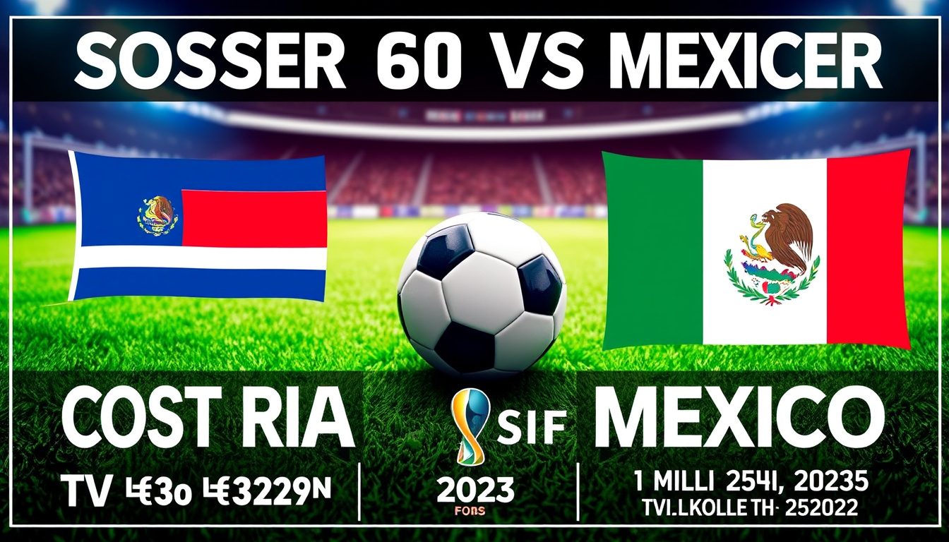Your Ultimate Guide to Catching the Costa Rica vs. Mexico Showdown: TV Info, Streaming Options, and Kickoff Details for Gold Cup 2025
